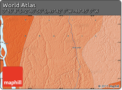 Political Map of the Area around 2° 58' 32" S, 49° 13' 30" W