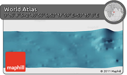 Satellite Panoramic Map of the Area around 2° 58' 32" S, 52° 46' 29" E
