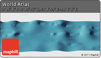 Satellite Panoramic Map of the Area around 2° 58' 32" S, 53° 37' 30" E