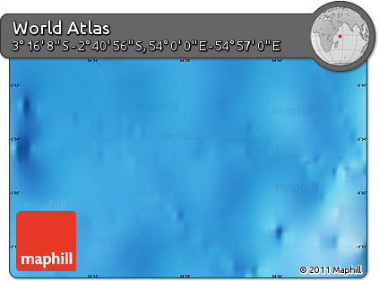 Physical Map of the Area around 2° 58' 32" S, 54° 28' 30" E