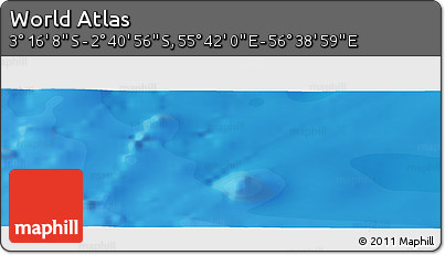 Political Panoramic Map of the Area around 2° 58' 32" S, 56° 10' 29" E