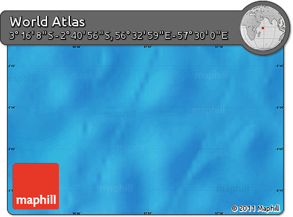 Physical Map of the Area around 2° 58' 32" S, 57° 1' 29" E