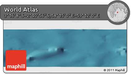 Satellite Panoramic Map of the Area around 2° 58' 32" S, 58° 43' 30" E