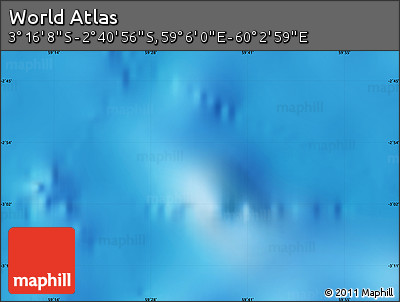 Physical Map of the Area around 2° 58' 32" S, 59° 34' 30" E