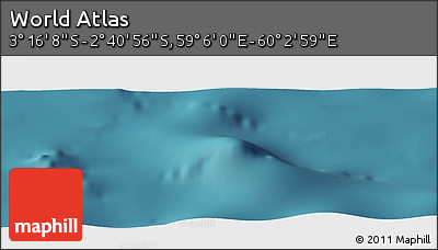 Satellite Panoramic Map of the Area around 2° 58' 32" S, 59° 34' 30" E