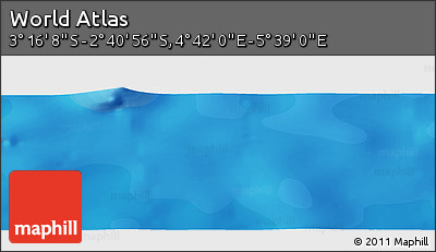 Political Panoramic Map of the Area around 2° 58' 32" S, 5° 10' 30" E