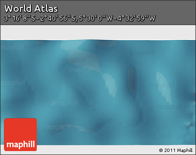 Satellite 3D Map of the Area around 2° 58' 32" S, 5° 1' 30" W