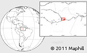 Blank Location Map of the area around 2° 58' 32" S, 60° 16' 29" W