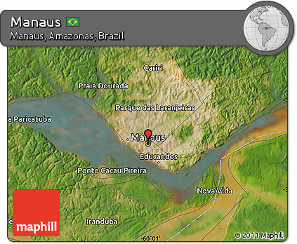 Satellite Map of Manaus
