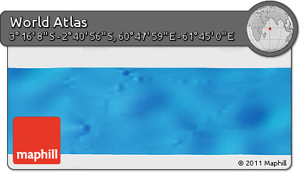 Physical Panoramic Map of the Area around 2° 58' 32" S, 61° 16' 29" E