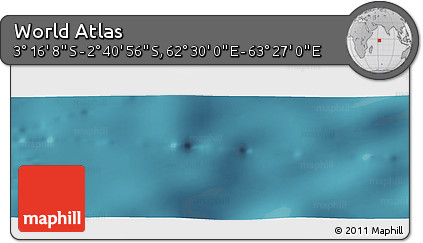 Satellite Panoramic Map of the Area around 2° 58' 32" S, 62° 58' 30" E