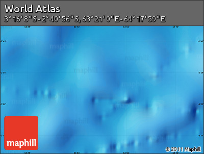Physical Map of the Area around 2° 58' 32" S, 63° 49' 30" E