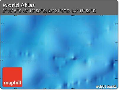Physical Map of the Area around 2° 58' 32" S, 63° 49' 30" E