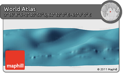 Satellite Panoramic Map of the Area around 2° 58' 32" S, 64° 40' 30" E