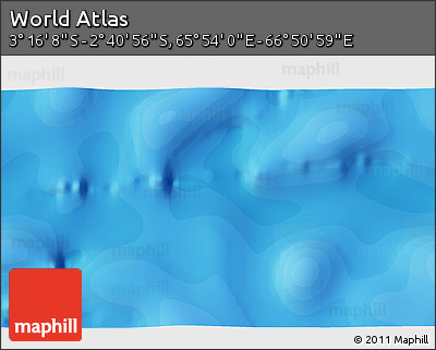 Political 3D Map of the Area around 2° 58' 32" S, 66° 22' 30" E