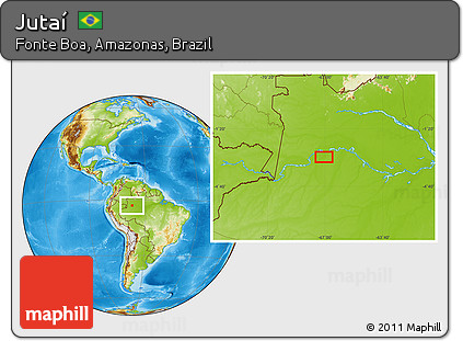 Physical Location Map of Jutaí