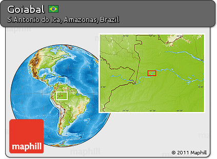 Physical Location Map of Goiabal