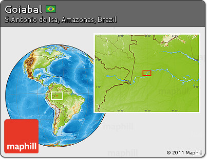Physical Location Map of Goiabal