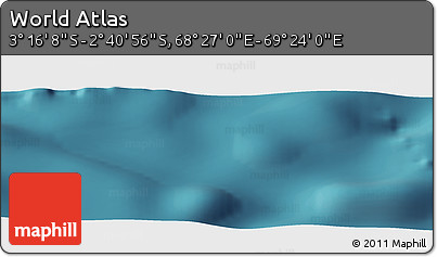Satellite Panoramic Map of the Area around 2° 58' 32" S, 68° 55' 30" E