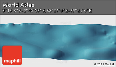 Satellite Panoramic Map of the Area around 2° 58' 32" S, 68° 55' 30" E