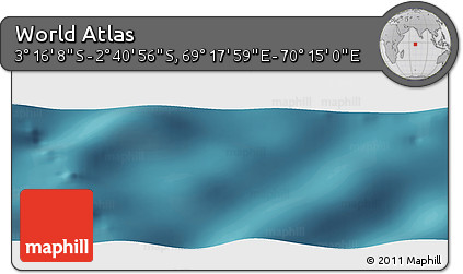Satellite Panoramic Map of the Area around 2° 58' 32" S, 69° 46' 30" E