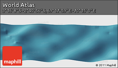 Satellite Panoramic Map of the Area around 2° 58' 32" S, 69° 46' 30" E