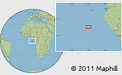 Savanna Style Location Map of the area around 2° 58' 32" S, 6° 1' 30" E