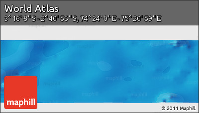 Political Panoramic Map of the Area around 2° 58' 32" S, 74° 52' 30" E