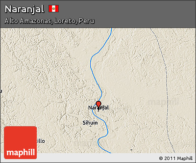 Shaded Relief 3D Map of Naranjal