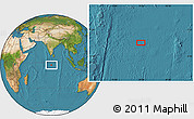 Satellite Location Map of the area around 2° 58' 32" S, 78° 16' 30" E