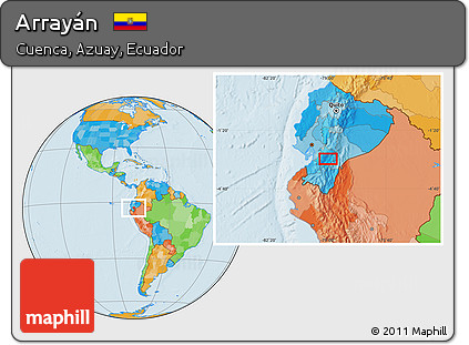 Political Location Map of Arrayán