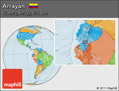Political Location Map of Arrayán