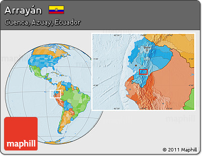 Political Location Map of Arrayán