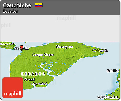 Physical Panoramic Map of Cauchiche