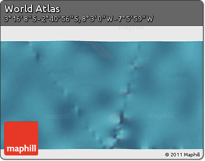Satellite 3D Map of the Area around 2° 58' 32" S, 7° 34' 30" W