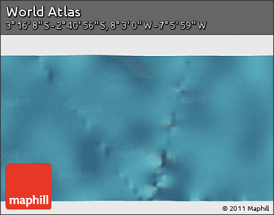 Satellite 3D Map of the Area around 2° 58' 32" S, 7° 34' 30" W