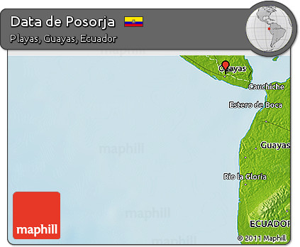 Physical 3D Map of Data De Posorja