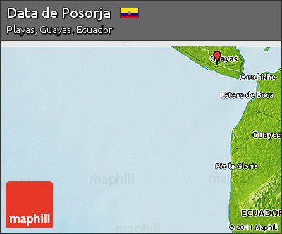 Physical 3D Map of Data De Posorja