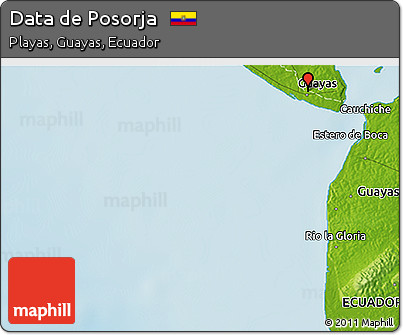 Physical 3D Map of Data De Posorja