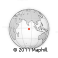 Outline Map of the Area around 2° 58' 32" S, 81° 40' 30" E, rectangular outline