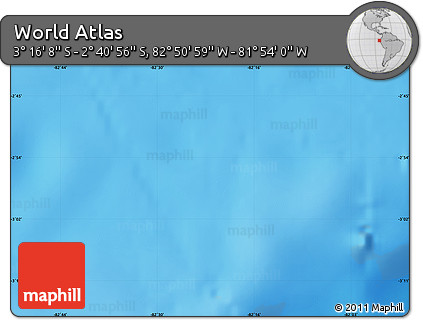 Physical Map of the Area around 2° 58' 32" S, 82° 22' 30" W
