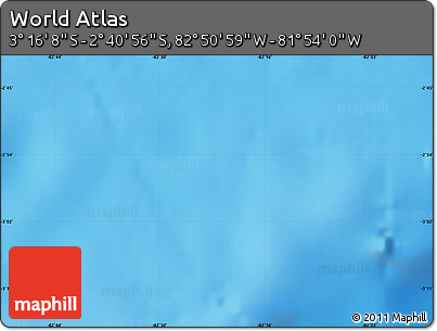 Physical Map of the Area around 2° 58' 32" S, 82° 22' 30" W