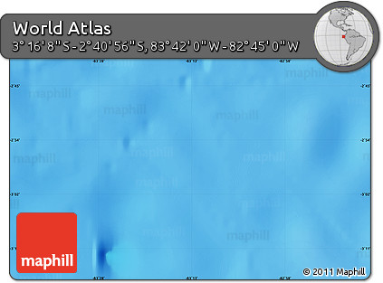 Physical Map of the Area around 2° 58' 32" S, 83° 13' 29" W
