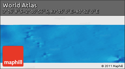 Political Panoramic Map of the Area around 2° 58' 32" S, 84° 13' 29" E