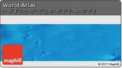 Political Panoramic Map of the Area around 2° 58' 32" S, 84° 13' 29" E