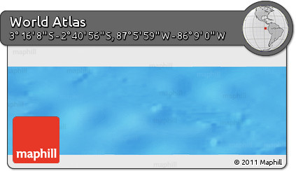 Physical Panoramic Map of the Area around 2° 58' 32" S, 86° 37' 30" W