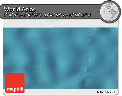 Satellite 3D Map of the Area around 2° 58' 32" S, 88° 19' 29" W