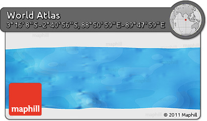 Political Panoramic Map of the Area around 2° 58' 32" S, 89° 19' 29" E