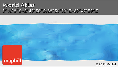 Political Panoramic Map of the Area around 2° 58' 32" S, 89° 19' 29" E