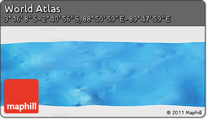 Political Panoramic Map of the Area around 2° 58' 32" S, 89° 19' 29" E
